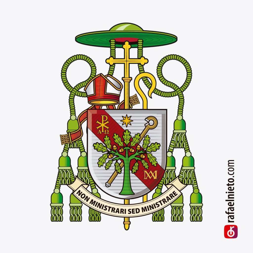 Escudo del Obispo Gil Tamayo, obispo de Ávila, España